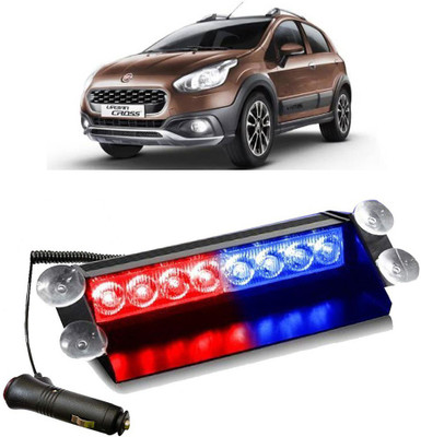 Enfield Works Car Flashing Lights 8 LED Police Good Quality Car Fancy Light(Red,Blue) E-4078 Car Fancy Lights(Red, Blue)