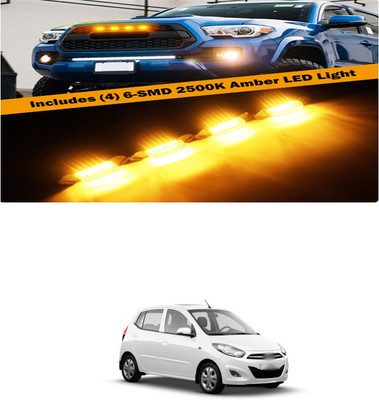 PRTEK Front Grille Running Light Car Fancy Lights FORHyundaii10 Car Fancy Lights(Black)