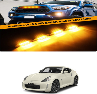PRTEK Front Grille Running Light Car Fancy Lights FORNissan370z Car Fancy Lights(Black)