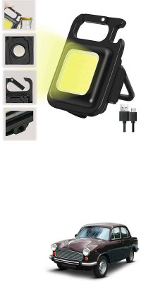 LOVMOTO Small LED Flashlight COB Rechargeable Keychain Q155 1 hrs Lantern Emergency Light(White)