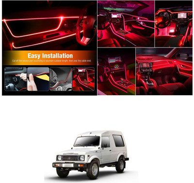 PECUNIA LED EL Wire Neon Cool Light Lamp Kit String Strip Interior Trim Dash 426 Headlight Car, Motorbike LED for Maruti Suzuki (12 V, 12 W)(Gypsy, Pack of 1)
