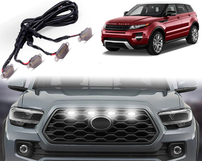 Selifaur High-Quality ABS Smoked LED Front Grille Running Light Land_Range_Rover_Evoque Car Fancy Lights(White)