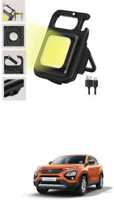 LOVMOTO Small LED Flashlight COB Rechargeable Keychain Q374 1 hrs Lantern Emergency Light(White)