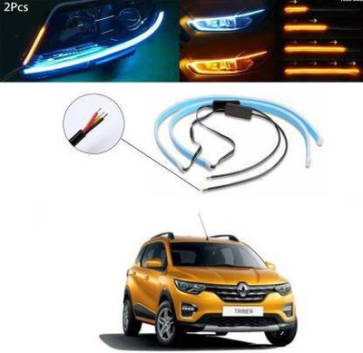 CCE Car Audi Light Flexible Strip DRL White And Yellow LED 01 For Triber Car Fancy Lights(White, Yellow)