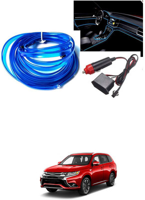 PRTEK El Wire Rope for Automotive Car Interior Panel Gap Decorative 66 Car Fancy Lights(Blue)