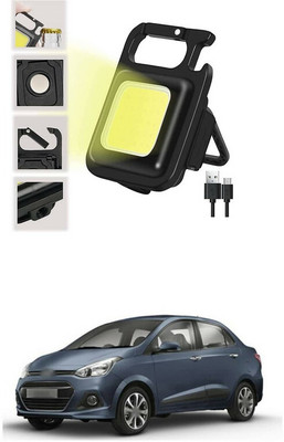 LOVMOTO Small LED Flashlight COB Rechargeable Keychain Q190 1 hrs Lantern Emergency Light(White)