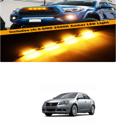 PRTEK Front Grille Running Light Car Fancy Lights FORMaruti SuzukiKizashi Car Fancy Lights(Black)