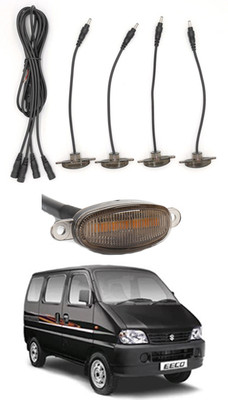 MATIES 16LED Amber Waterproof Fancy Car Front Grill Light For Universal-Endavour Car Fancy Lights(Black)