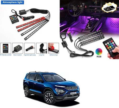 Auto Emporium Hub Tata Safari-ATM Lights Car LED Strip Light 4pcs Car Fancy Lights(Multicolor)