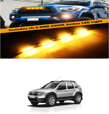 PRTEK Front Grille Running Light Car Fancy Lights FORRenaultDuster Car Fancy Lights(Black)