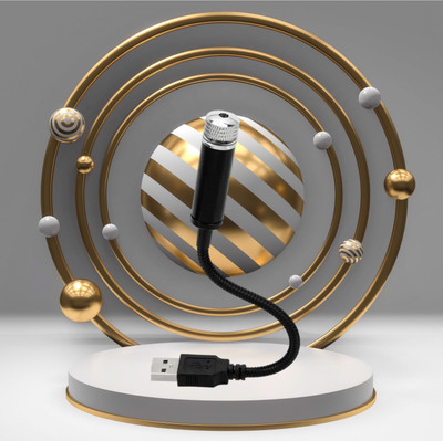 GUGGU USB Star Light Projector with Adjustable Brightness and 360° Rotation D52 Car Fancy Lights(Multicolor)