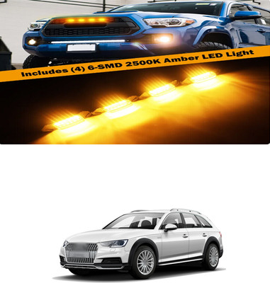 PRTEK Front Grille Running Light Car Fancy Lights FORAudiA4 Car Fancy Lights(Black)