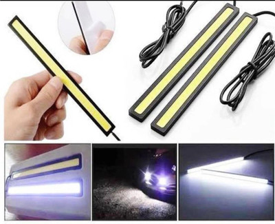 CARMOD White Led DRL Car Fancy Light 17 cm Universal use for Car Fancy Lights (WHITE) Car Fancy Lights(White)