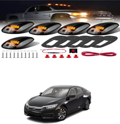 PRTEK Roof Running Top Warning Light ForCivic Car Fancy Lights(Yellow)