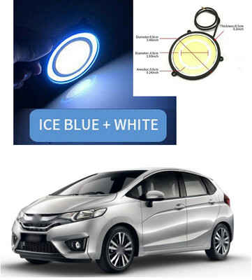 LOVMOTO 12V Round LED Lights DRL Daytime Running Light 329 Car Fancy Lights(Multicolor)