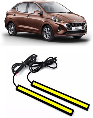 Enfield Works DRL LED LIGHT WHITE PAIR (17CM) EW-2876 Car Fancy Lights(White)