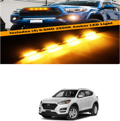 PRTEK Front Grille Running Light Car Fancy Lights FORHyundaiTucson Car Fancy Lights(Black)