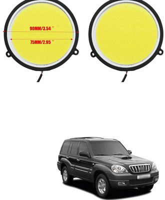 LOVMOTO 12V Round LED Lights DRL Daytime Running Light 94 Car Fancy Lights(Multicolor)
