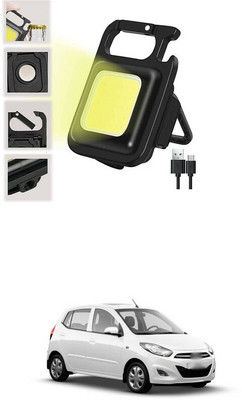 LOVMOTO Small LED Flashlight COB Rechargeable Keychain Q167 1 hrs Lantern Emergency Light(White)