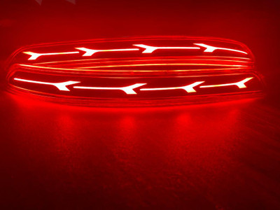 Ride2joy Car reflector Led Brake Light for Rear Bumper compatible for INNOVA 16+-C Car Fancy Lights(Red)
