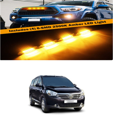 PRTEK Front Grille Running Light Car Fancy Lights FORRenaultLodgy Car Fancy Lights(Black)
