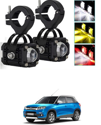 GONAMA Universal Red Devil Eye 40W Bike Car Mini Drive Fog LED dual color sg198 PQ Car Fancy Lights(Multicolor)
