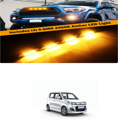 PRTEK Front Grille Running Light Car Fancy Lights FORMaruti SuzukiWagonR Car Fancy Lights(Black)