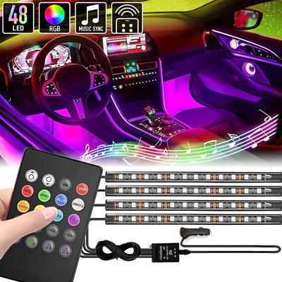 CCE Atmosphere Interior Light Under Dashboard with Remote Universal for All Cars Car Fancy Lights(Multicolor)