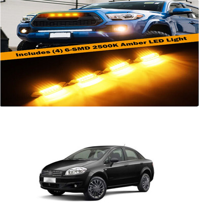 PRTEK Front Grille Running Light Car Fancy Lights FORFiatLinea Car Fancy Lights(Black)