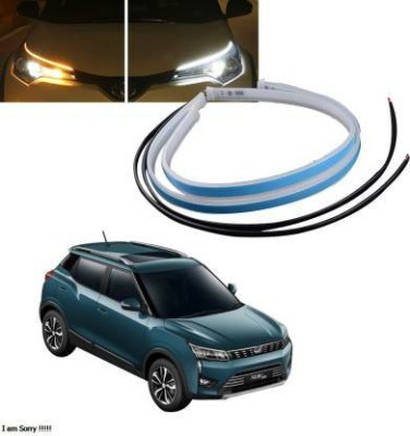 GoMechanic 120 CM Flexible White DRL Light For Cars & Bikes (Set of 2)_001 Car Fancy Lights Car Fancy Lights(White, Yellow)