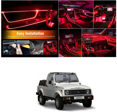 PECUNIA LED EL Wire Neon Cool Light Lamp Kit String Strip Interior Trim Dash 392 Headlight Car, Motorbike LED for Maruti Suzuki (12 V, 12 W)(Universal For Car, Pack of 1)