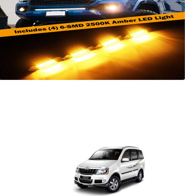 PRTEK Front Grille Running Light Car Fancy Lights FORMahindraXylo Car Fancy Lights(Black)