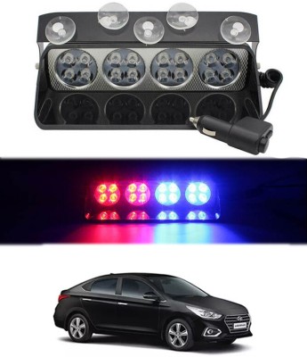 AYW 12V/16LED/Red/Blue Waterproof Strobe Flasher Light For Verna-2017 Car Fancy Lights(Red, Blue)