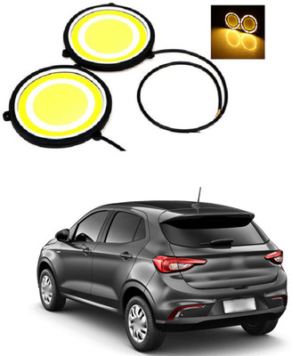 LOVMOTO 12V Round LED Lights DRL Daytime Running Light 568 Car Fancy Lights(Multicolor)