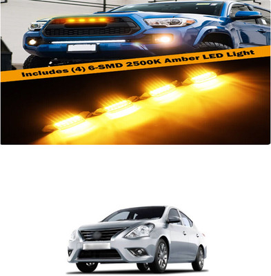 PRTEK Front Grille Running Light Car Fancy Lights FORNissanSunny Car Fancy Lights(Black)