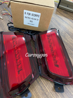 Ride2joy Scorpio N Matrix Bumper reflector light Car Fancy Lights(Red)