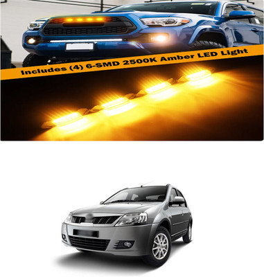 PRTEK Front Grille Running Light Car Fancy Lights FORMahindraVerito Car Fancy Lights(Black)