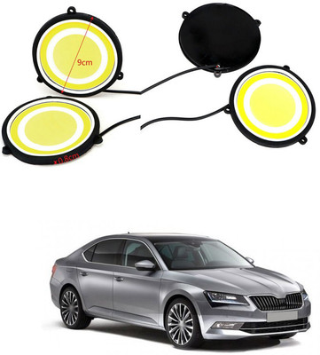 LOVMOTO 12V Round LED Lights DRL Daytime Running Light 721 Car Fancy Lights(Multicolor)