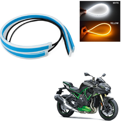 JMA TRADING Wheel Rim LED Light for Z H2 & Other Use, Waterproof Flexible, (White & Yellow) Car Fancy Lights(White, Blue)