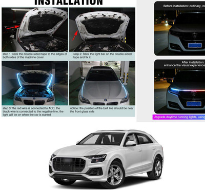 XZRTZ LED Fog Lamp Unit for Audi Universal For Car