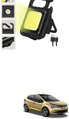 LOVMOTO Small LED Flashlight COB Rechargeable Keychain Q370 1 hrs Lantern Emergency Light(White)