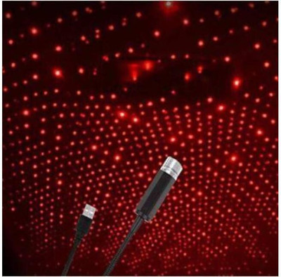 LifoDora N_JA50-Usb Star Projector Night ,Romantic Galaxy Atmosphere(Red) Car Fancy Lights(Red)