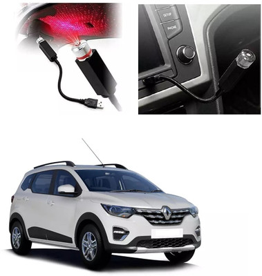 AutooNation Car interior USB Ambient Star Projector Use Party Light For Renault Triber Car Fancy Lights(Red)