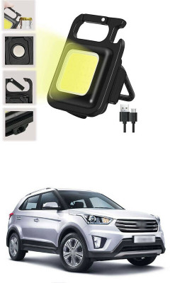LOVMOTO Small LED Flashlight COB Rechargeable Keychain Q14 1 hrs Lantern Emergency Light(White)