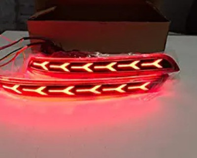 Ride2joy Car reflector Led Brake Light for Rear Bumper compatible for INNOVA CRYSTA -D Car Fancy Lights(Red)