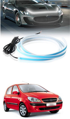 PRTEK Hood Flexible Headlight Waterproof Daytime Running Light Strip 590 Car Fancy Lights(White)