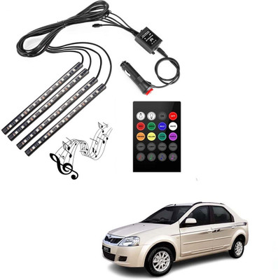 ABB RGB Multi-Colour Strip Car Atmosphere Light with Music Controller for All -017 Car Fancy Lights(Multicolor)