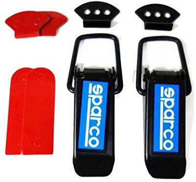 AUTO MT 2PC Sparco Metal Bumper Clip Big Boot Bonnet Side Guards Fasteners Catch Clip Turbo Charger