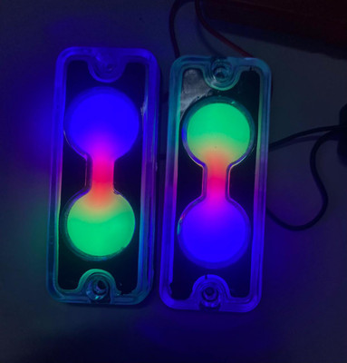 Auto MT 2PC RAINBOW COIN LED LIGHT SIDE PANEL INDICATOR MARUTI GYPSY Indicator Light Car LED (12 V, 12 W)(Universal For Car, Pack of 1)