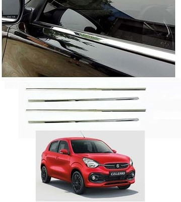 SLSHILPA Window Lower Chrome Garnish Compatible with Maruti Suzuki Celerio 2022 Chrome Maruti Celerio Side Garnish